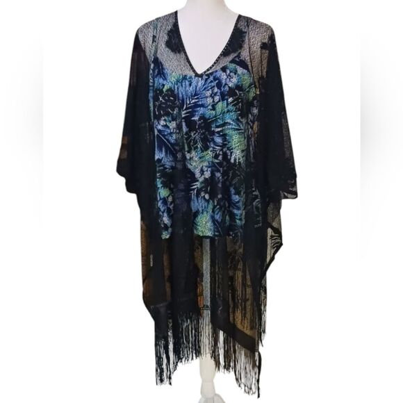 No Brand Other - Women's Black Lace Swimwear Coverup XL